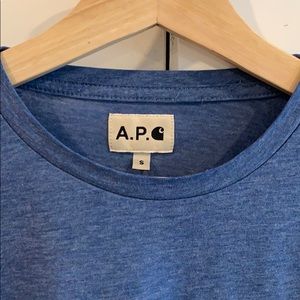 a.p.c. x carhartt engineer t-shirt RARE